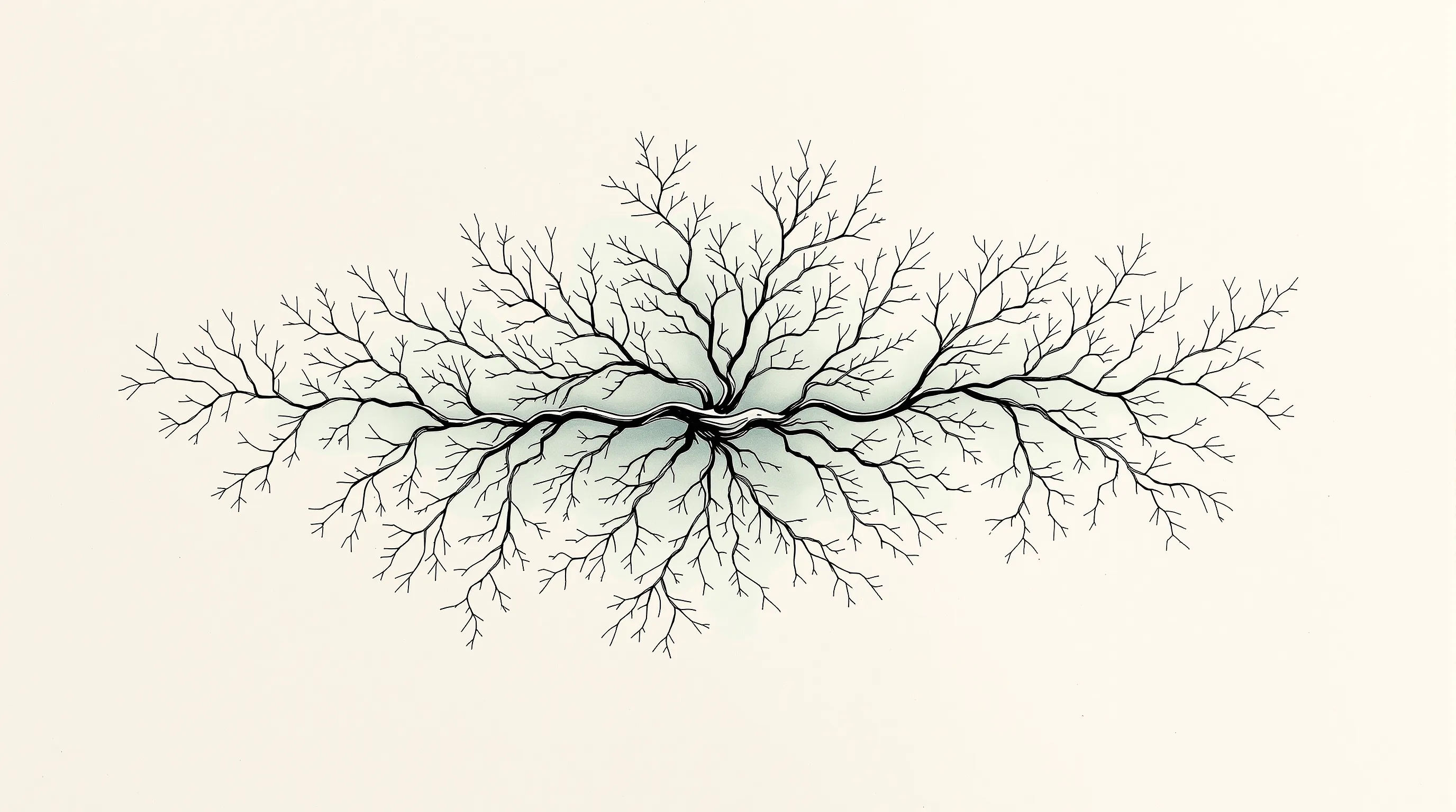 Schematic illustration of an abstract angiogenic capillary network
